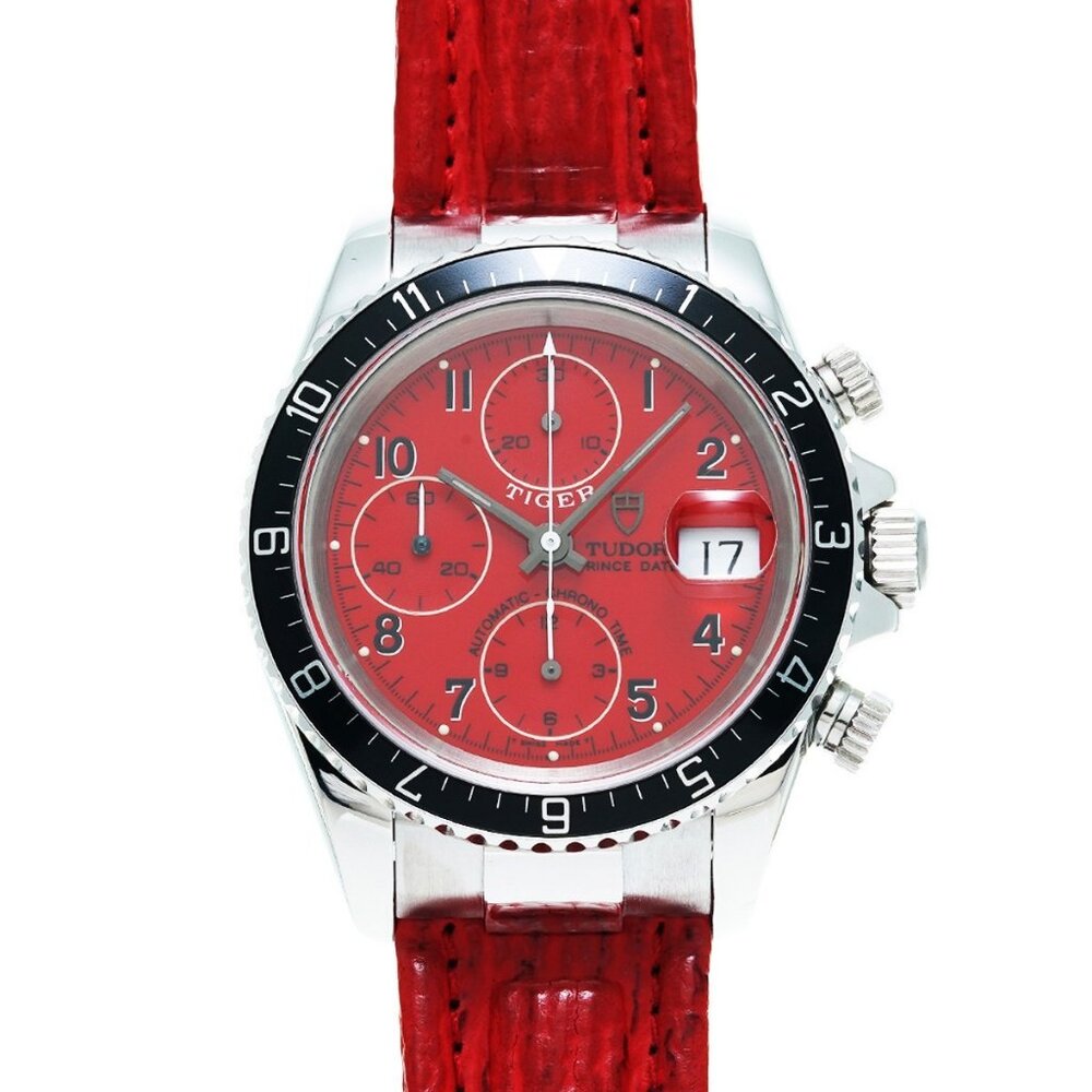 TUDOR Prince Date Chrono Time 79270P Red mens Watches Mechanical Automatic U...